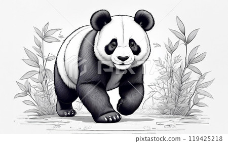 Cute panda 119425218