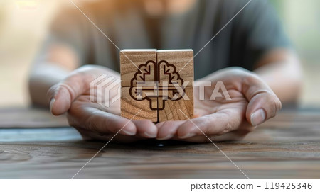 World Mental Health Day concept. High quality illustration 119425346