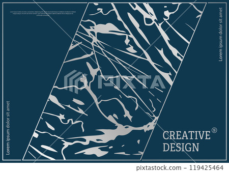 The layout of a luxury product packaging design, cover, poster, banner, brochure, poster. A creative idea of luxurious interior decoration, decoration and compositional creativity 119425464