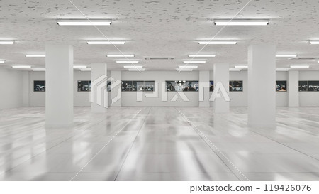 Skeleton property, vacant property, tenant, night 119426076