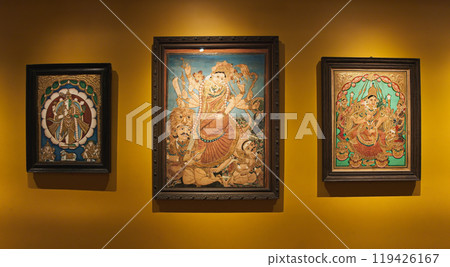 General View On Part Of Chamundeshwari, Also Known As Chamundi Or Chamundamma, Is A Fierce And Powerful Form Of Hindu Goddess Durga. Revered In Southern Indian States Of Karnataka And Tamil Nadu General View On Part Of Chamundeshwari, Also Known As Chamundi Or Chamundamma, Is A Fierce And Powerful Form Of Hindu Goddess Durga. Revered In Southern Indian States Of Karnataka And Tamil Nadu 119426167