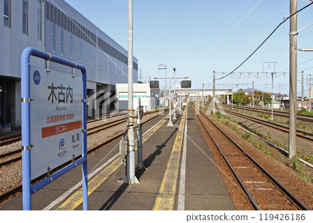Kikonai Station Kikonai sh01 Hokkaido Shinkansen transfer station Dounan Isaribi Railway 119426186