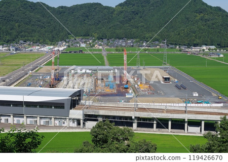 越前武生站前興建中的福井村田製作所陶瓷電容器研究開發中心 2024 年 7 月 119426670