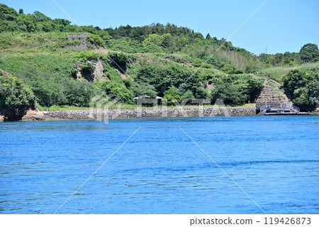 村上海軍駐地島波海道上漂浮的野島城 村上海軍駐地島波海道上漂浮的野島城 119426873