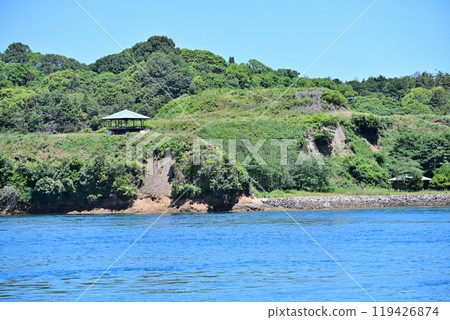 村上海軍駐地島波海道上漂浮的野島城 村上海軍駐地島波海道上漂浮的野島城 119426874