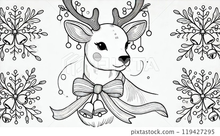 Golden Christmas tree lights Golden Christmas tree lights 119427295