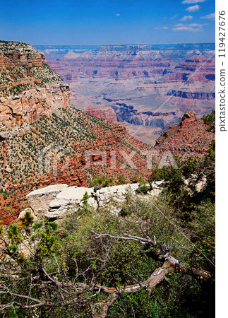 Hazy Sky Day At The Grand Canyon Arizona On Film 119427676