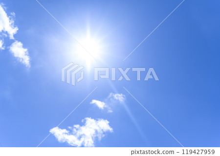 Summer sky sun and clouds Yokohama 119427959