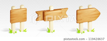 3d wood road sign post board direction vector 3d wood road sign post board direction vector 119428637