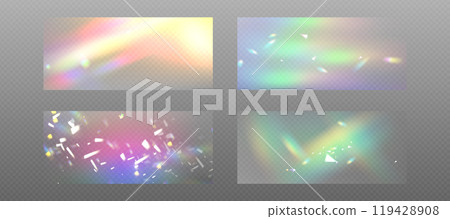 Prism light refraction effect Prism light refraction effect 119428908