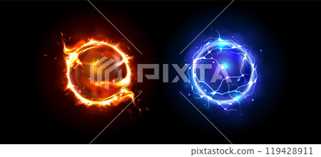 Magic light orb - game energy sphere 119428911