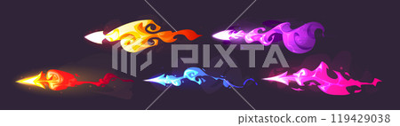 Laser gun shots set 119429038