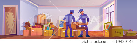 Apartment or house moving. 119429145