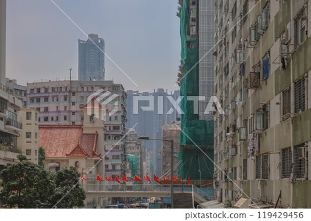 Sept 29 2024 modern bridge at Shek Kip Mei, hk 119429456