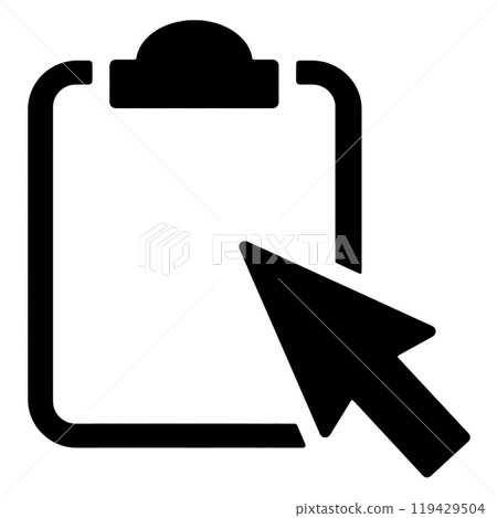 用於點擊文件的圖示：透明背景上的剪切圖 119429504