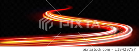 High speed curves with light neon effect. High speed curves with light neon effect. 119429757