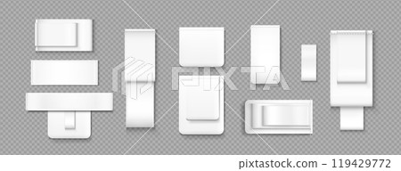Blank cloth tags set 119429772