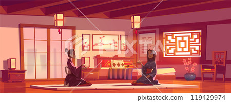 Traditional Chinese tea ceremony. 119429974