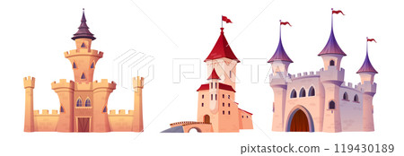 Set of medieval castles Set of medieval castles 119430189