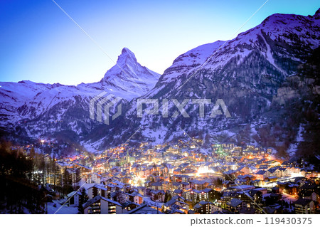 採爾馬特夜景 119430375