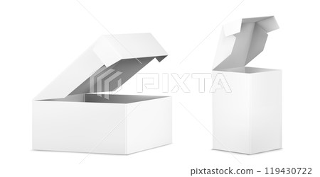 Cardboard box mockups set Cardboard box mockups set 119430722