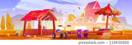 Autumn playground for children 119430808