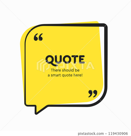 Quote frame blank. Text quote boxes, message 119430906