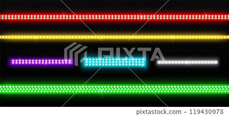 Neon led light strips set 119430978