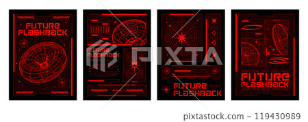 Poster design in y2k aesthetic Poster design in y2k aesthetic 119430989