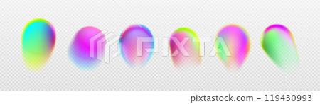 Abstract color gradient spots set 119430993