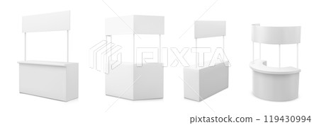 Advertising and promo booth stand. Advertising and promo booth stand. 119430994