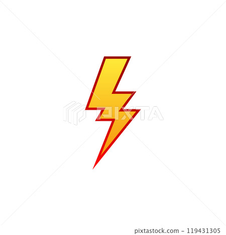 Innovative Logo with Thunderbolt, Power 119431305