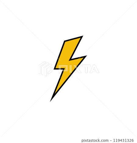 Innovative Logo with Thunderbolt, Power Innovative Logo with Thunderbolt, Power 119431326