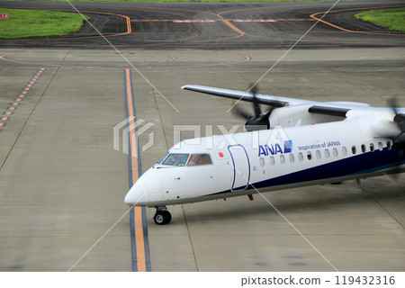 Airplane heading to the runway 119432316