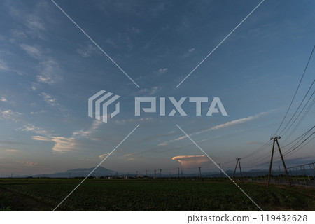 [Shonai scenery] Sunset_Sunset sky 119432628