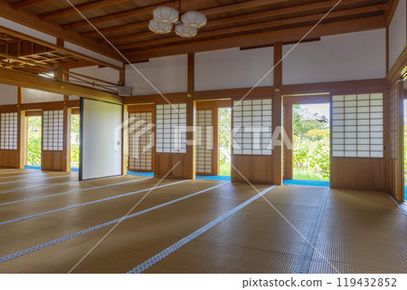 View from the Japanese-style room at Ojo-in Temple, Tachibana-dera Temple (Asuka Village, Nara Prefecture) View from the Japanese-style room at Ojo-in Temple, Tachibana-dera Temple (Asuka Village, Nara Prefecture) 119432852