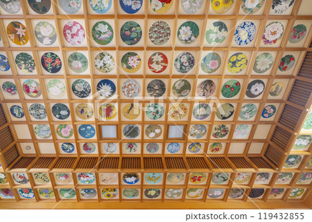 開滿鮮花的大成寺、立花寺的天花板畫（奈良縣飛鳥村） 119432855