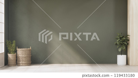 Empty room,Clean japanese minimalist room interior, 3D rendering Empty room,Clean japanese minimalist room interior, 3D rendering 119433180