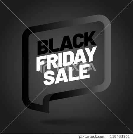 Black Friday. Sale and discount banner. Vector illustration for special offer. Black Friday. Sale and discount banner. Vector illustration for special offer. 119433501
