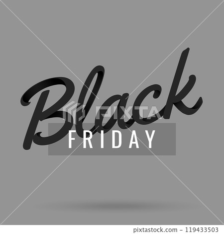 Black Friday. Sale and discount banner. Vector illustration for special offer. Black Friday. Sale and discount banner. Vector illustration for special offer. 119433503