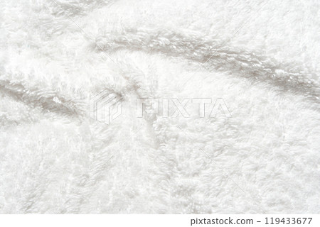 Soft white fleece texture with fluffy surface for cozy and comfortable Soft white fleece texture with fluffy surface for cozy and comfortable 119433677