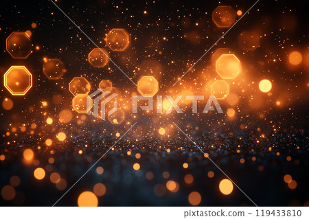 Sparkling Circles with Glittering Bokeh Lights 119433810