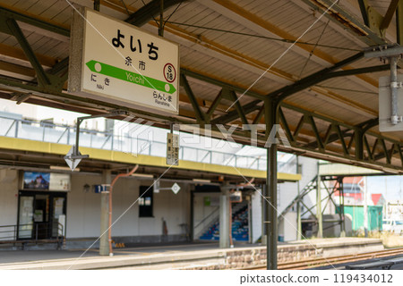 Yoichi Station without trains Yoichi Station without trains 119434012