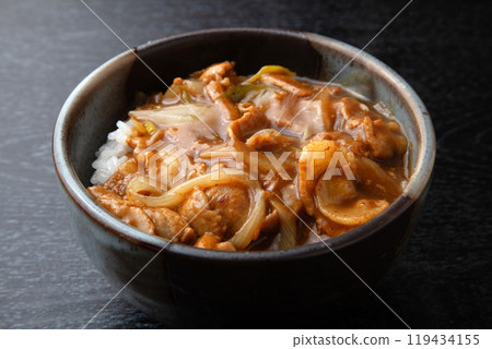 Curry on bowl 119434155