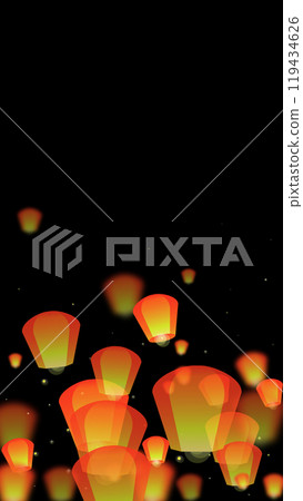 Loy krathong festival card. 119434626