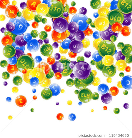 Vitamins and minerals complex. Multivitamins Vitamins and minerals complex. Multivitamins 119434630