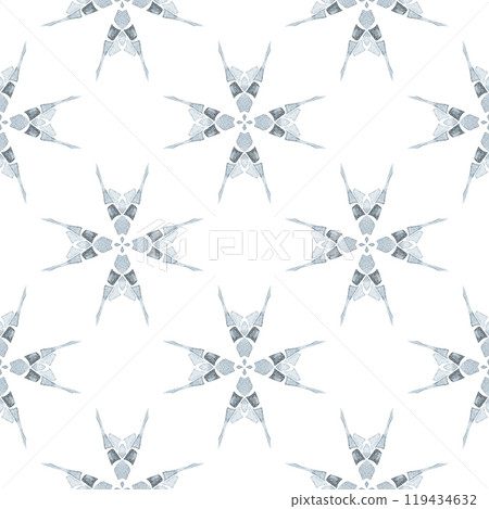 Exotic seamless pattern. Black and white 119434632