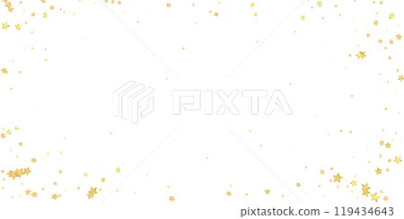 Magic stars vector overlay.  Gold stars scattered 119434643