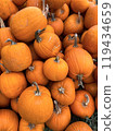 Autumn vertical pumpkin photo background 119434659