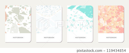 Notepad cover design. Terrazzo abstract 119434854